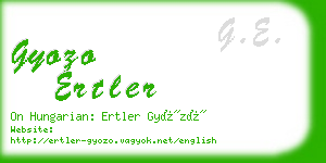 gyozo ertler business card